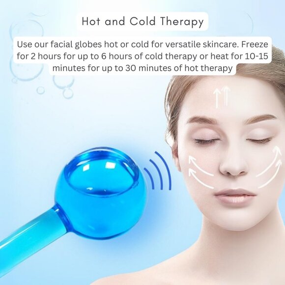 3D Sleeping Eye Mask & Cooling Ice Globes Facial Massager Tool Pack1 Combo Pack - Picture 7 of 11